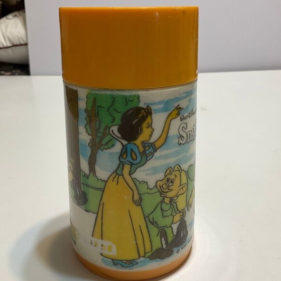 Vintage Disney Snow White Aladdin Thermos seven Dwarves - Picture 7 of 16